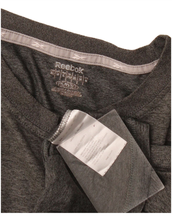 Camiseta Reebok Hombre Top Gris Medio Poliéster