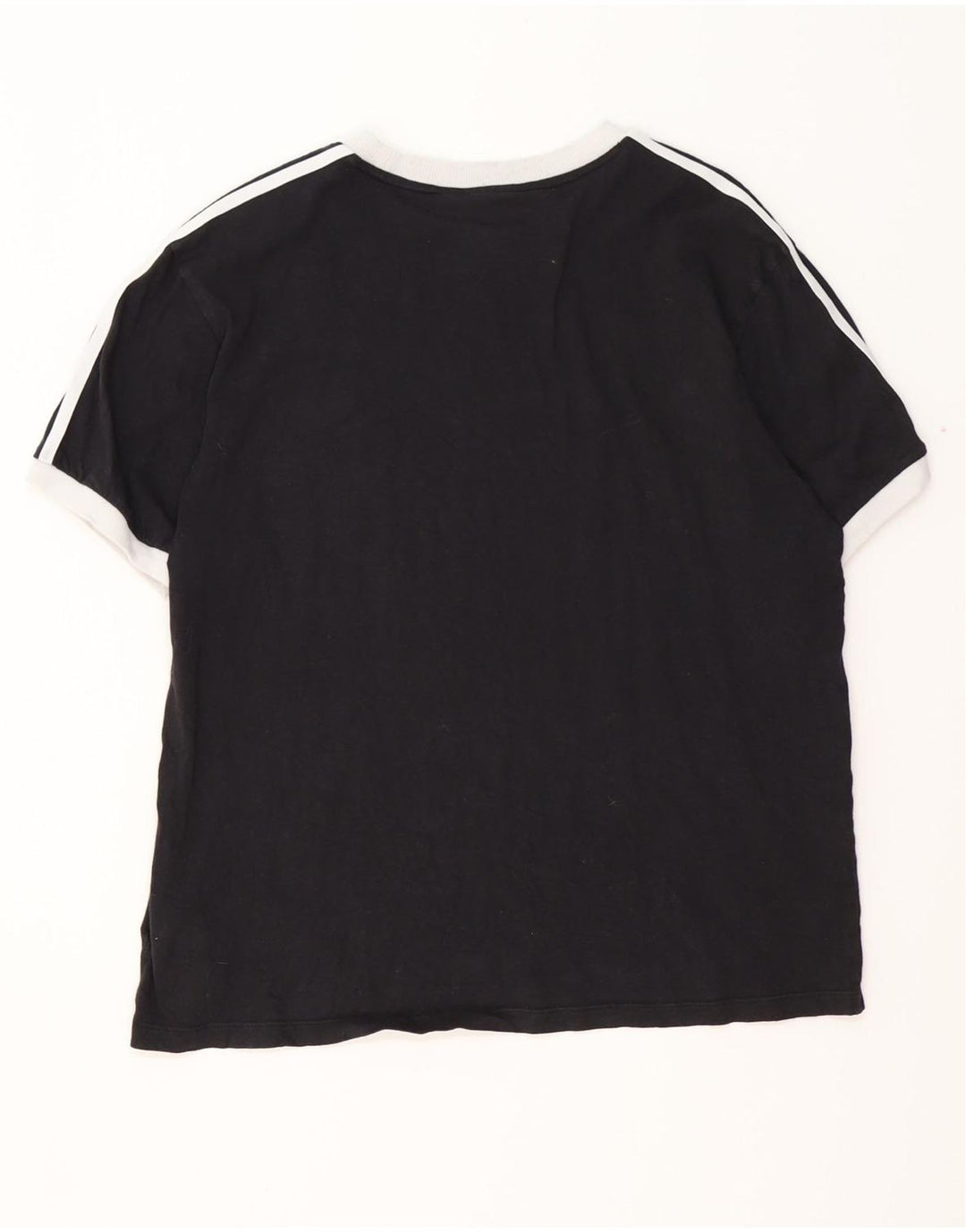 ADIDAS Camiseta Mujer Top UK 16/18 Grande Negro Algodón