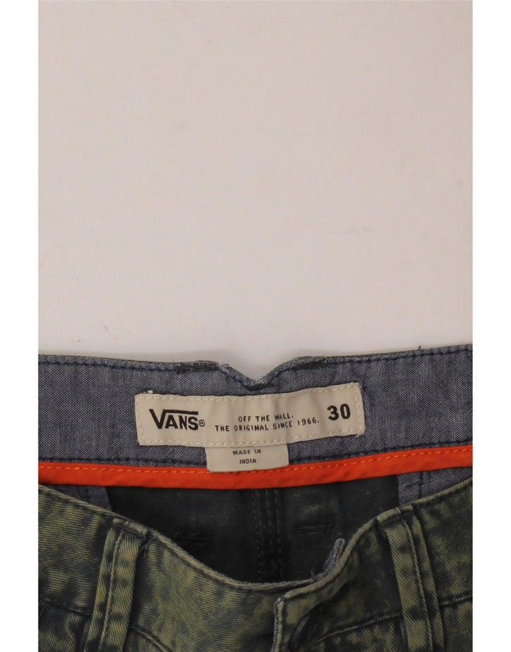 VANS Mens Denim Shorts W30 Medium  Green Flecked Cotton Vintage Vans and Second-Hand Vans from Messina Hembry 