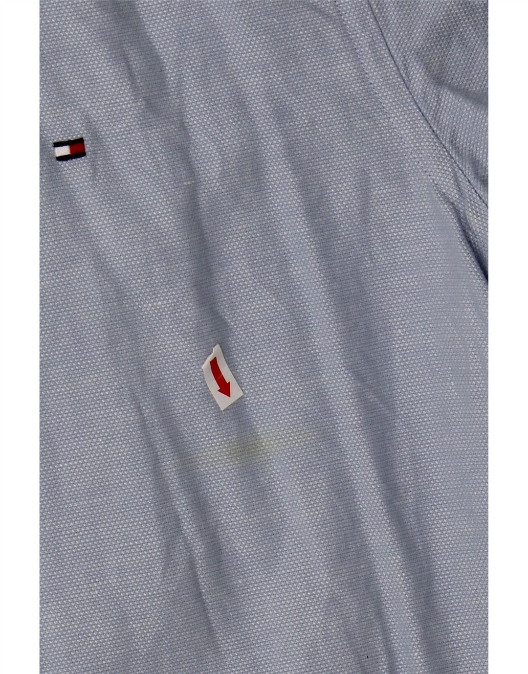 TOMMY HILFIGER Camisa Manga Corta Hombre XL Azul Algodón