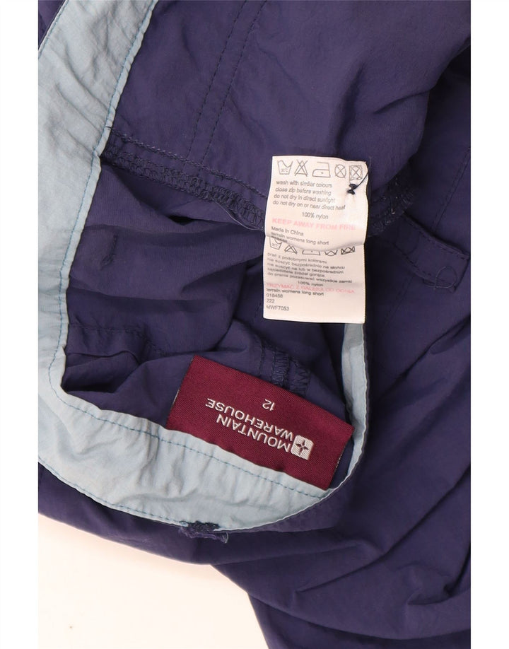 Pantalones cortos tipo cargo para mujer de Mountain Warehouse UK 12 Medium W32 Nylon azul marino