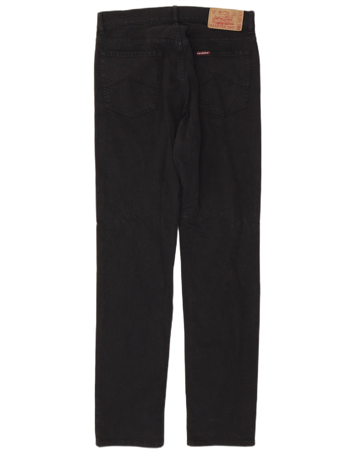 CARRERA Vaqueros rectos regulares 700 para hombre W32 L35 Algodón negro