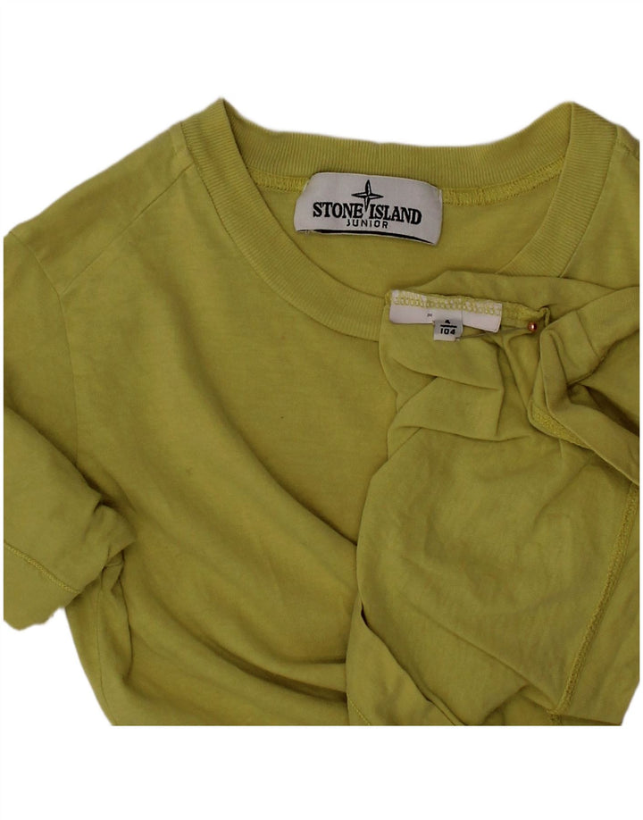 STONE ISLAND Camiseta Niño Top 3-4 Años Verde
