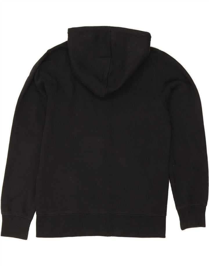 JACK & JONES Mens Zip Hoodie Sweater Small Black Cotton Vintage Jack & Jones and Second-Hand Jack & Jones from Messina Hembry 