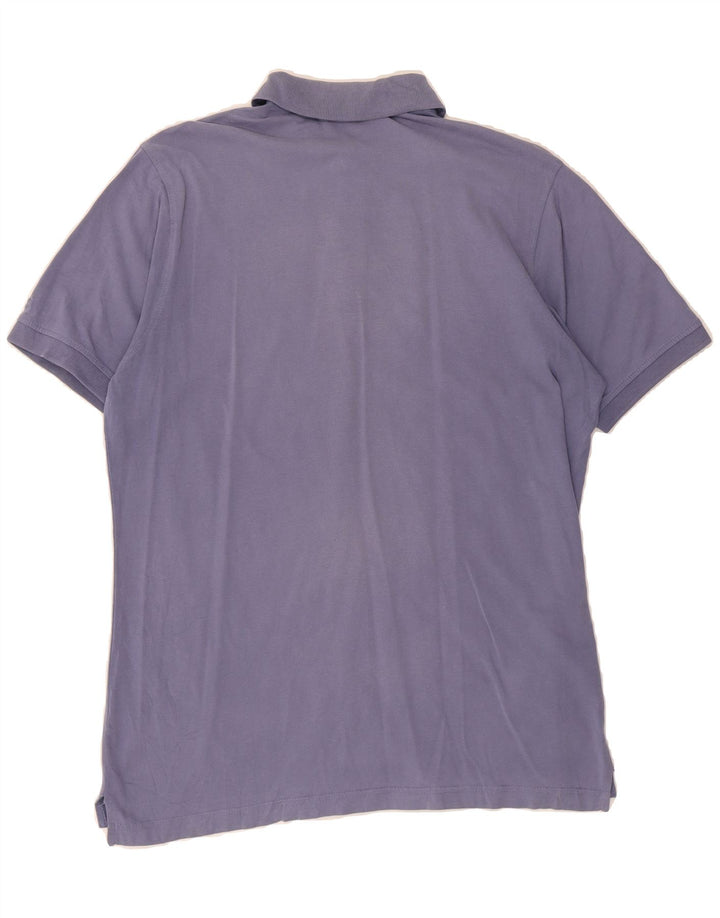 CAMEL ACTIVE Mens Graphic Polo Shirt Large Purple Vintage Camel Active and Second-Hand Camel Active from Messina Hembry 