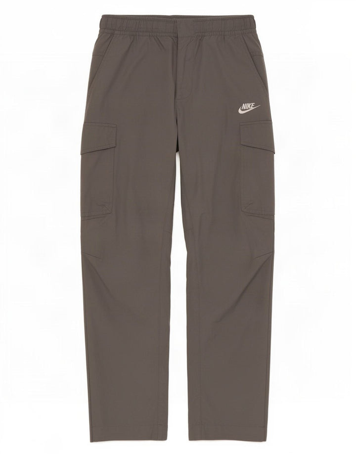 Pantalón cargo recto Nike para hombre mediano W30 L27 algodón gris
