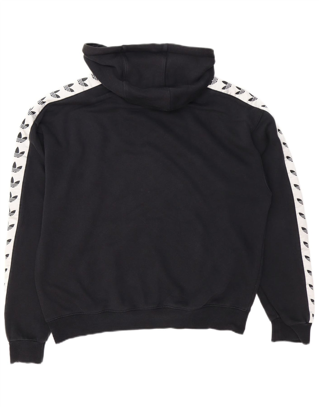 ADIDAS Hombre Graphic Sudadera con capucha Jumper Medium Negro Colorblock Algodón