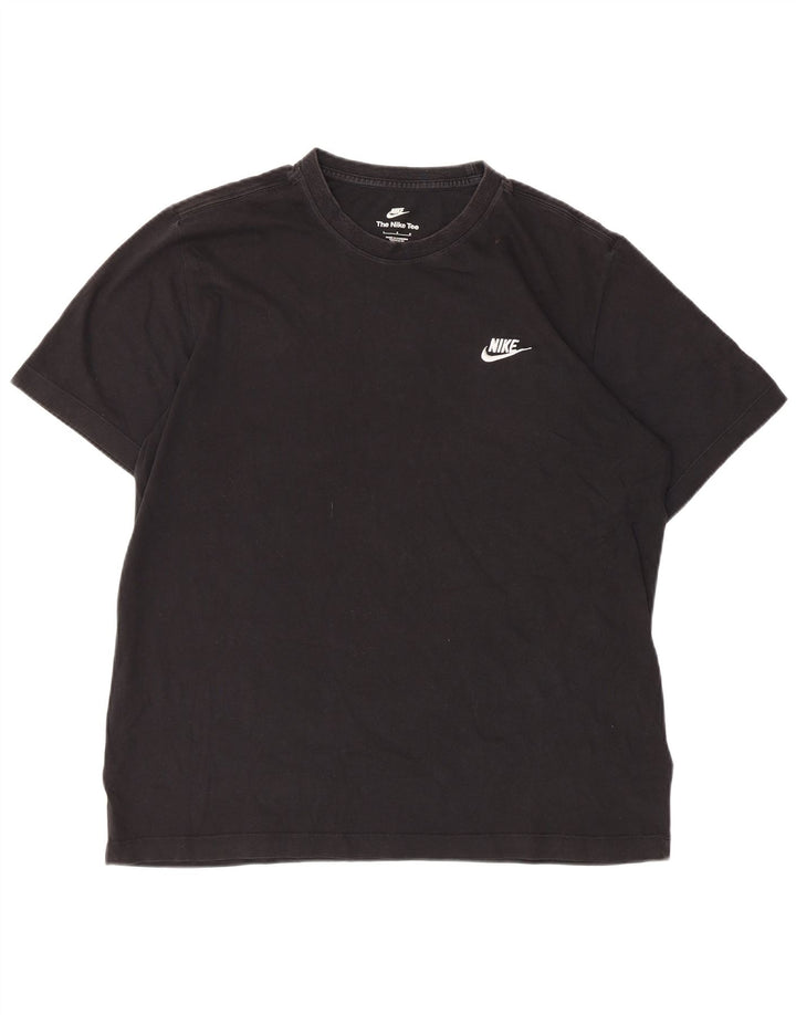 Camiseta NIKE para hombre Top grande de algodón negro