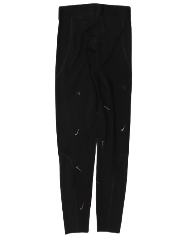 Nike Leggings gráficos para mujer UK 10 Small Poliéster negro