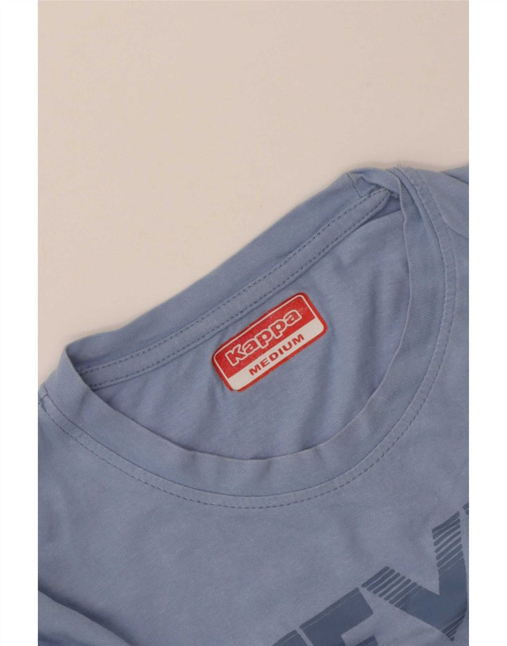 Kappa Camiseta gráfica para mujer Top UK 44 Azul medio