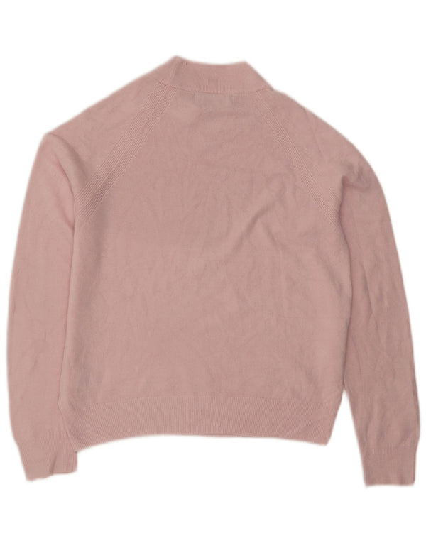 Marks & Spencer Suéter Corto con Cuello Alto para Mujer UK 8 Small Pink