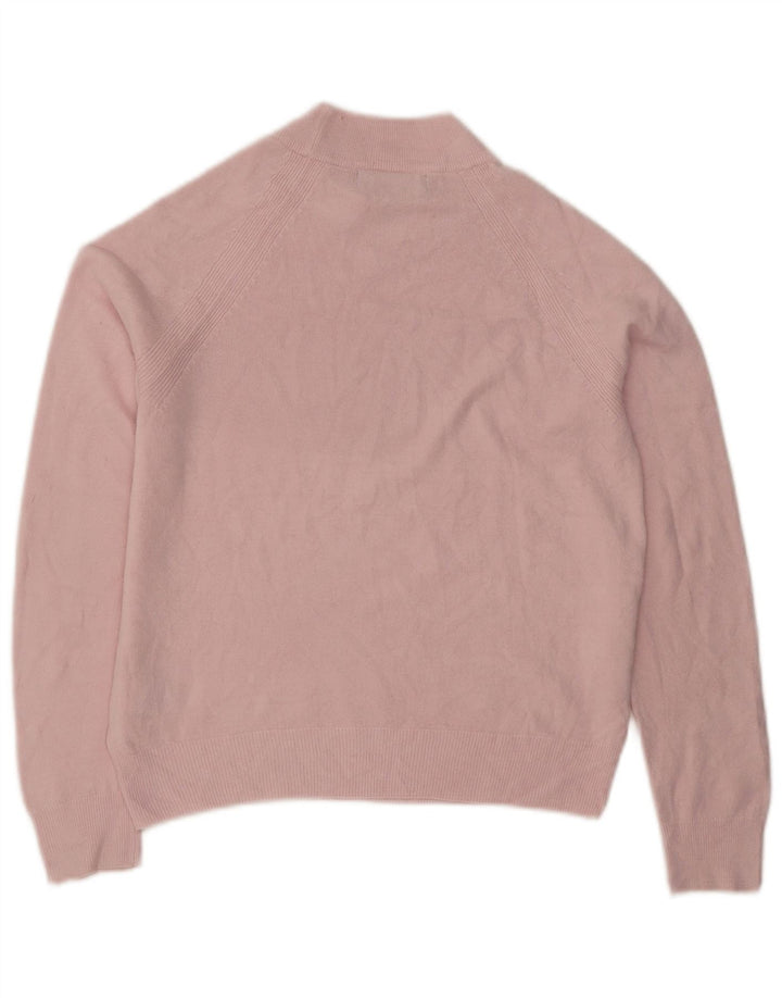 Marks & Spencer Suéter Corto con Cuello Alto para Mujer UK 8 Small Pink
