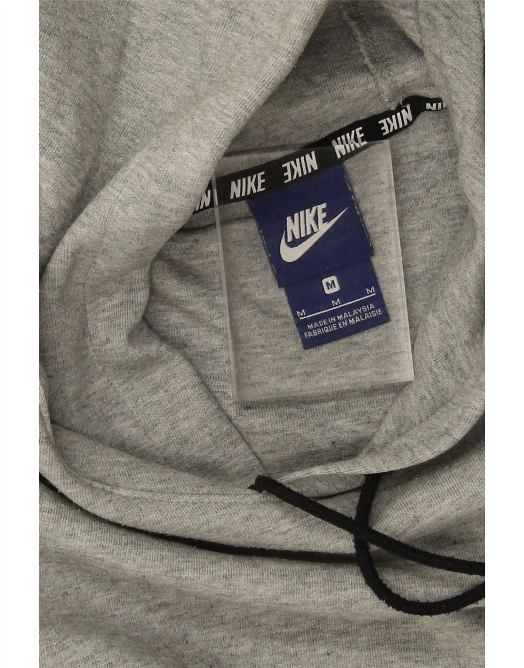 Nike - Sudadera con capucha para mujer, diseño gráfico, talla 40, algodón gris medio