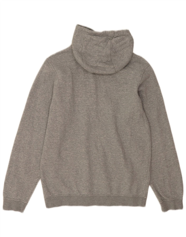 NIKE Jersey con capucha para hombre, talla pequeña, algodón moteado gris