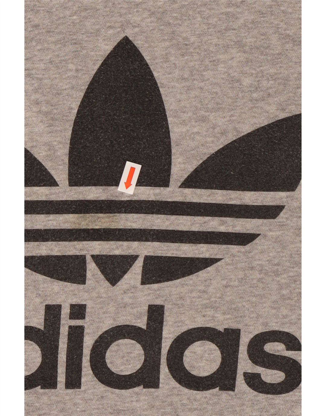 ADIDAS Sudadera con gráfico para hombre Jersey de algodón moteado gris grande
