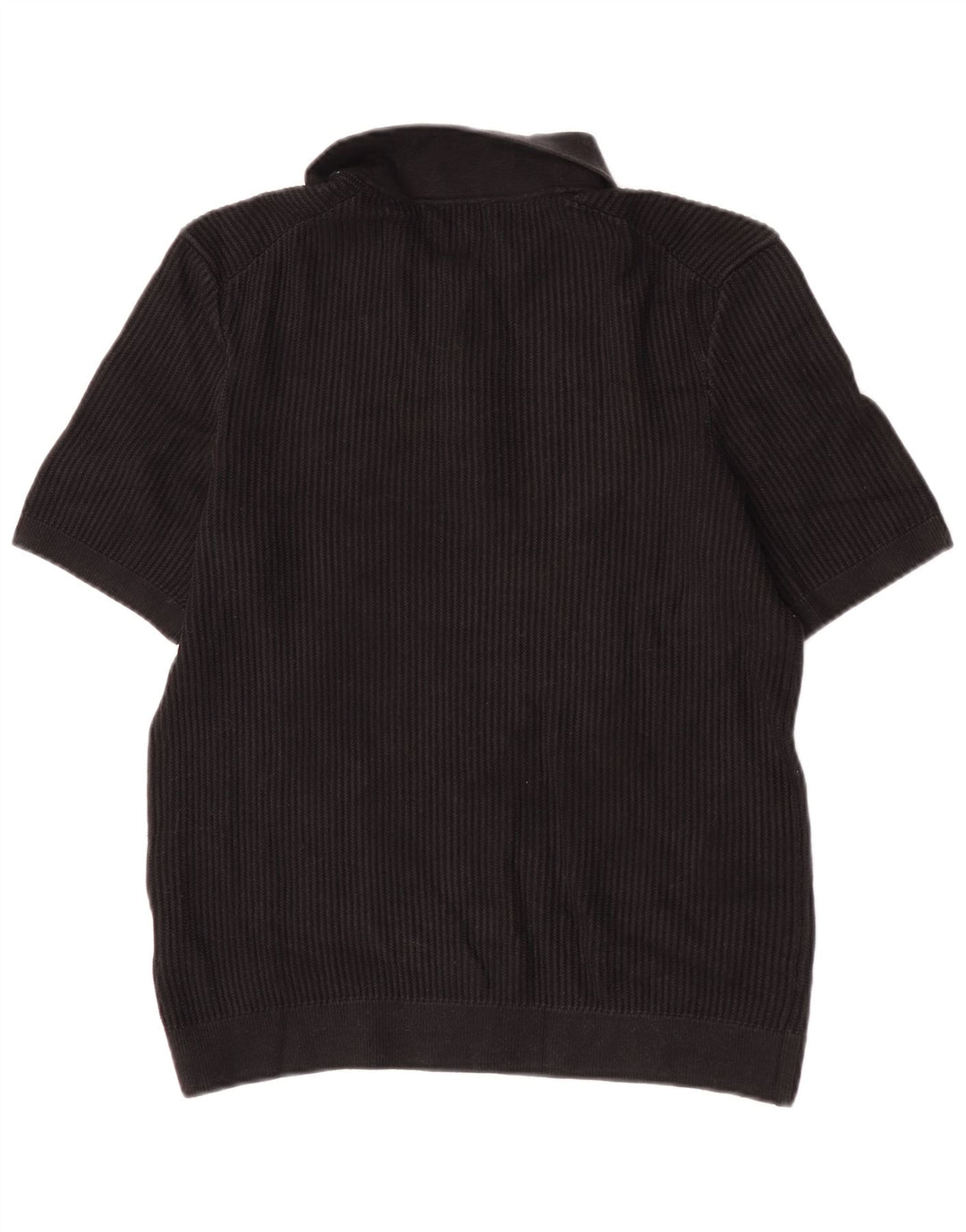 Cos Polo Regular Para Hombre Pequeño Algodón Negro