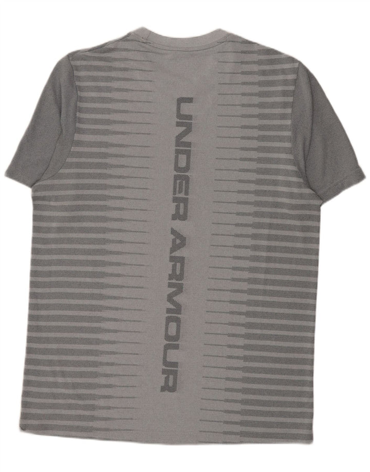 Under Armour Camiseta gráfica para hombre Top grande gris a rayas