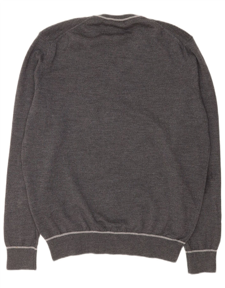 Marina Yachting Jersey con Cuello en V para Hombre Large Lana Gris