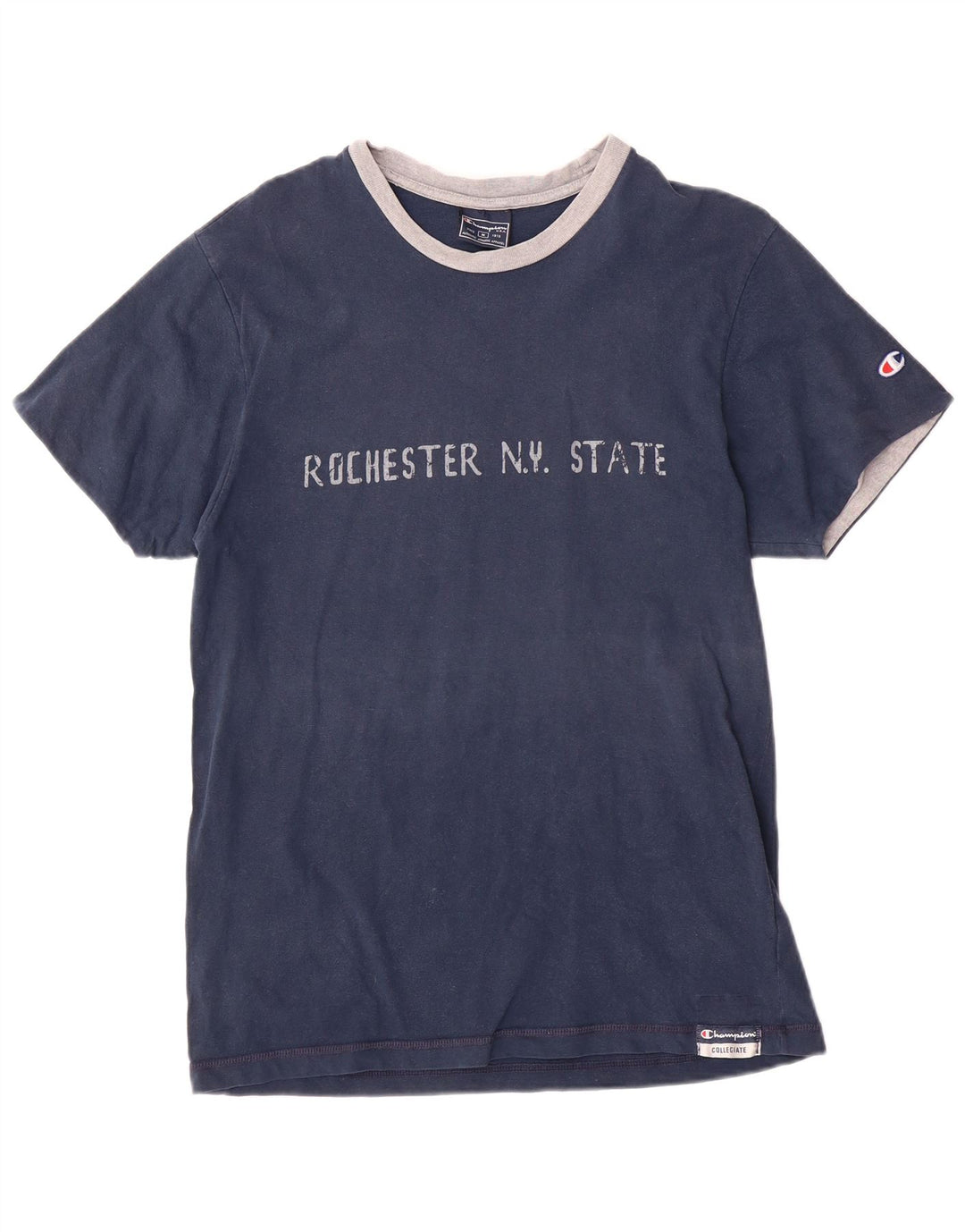 CHAMPION Camiseta gráfica NY Rochester para hombre Top mediano algodón azul marino