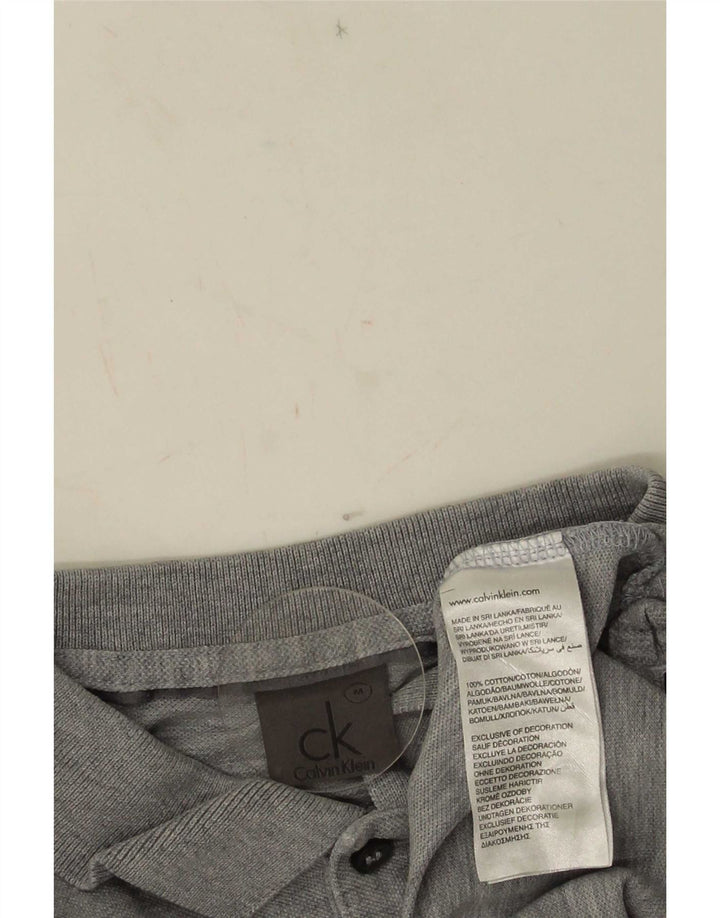 Polo Calvin Klein para hombre de algodón gris medio
