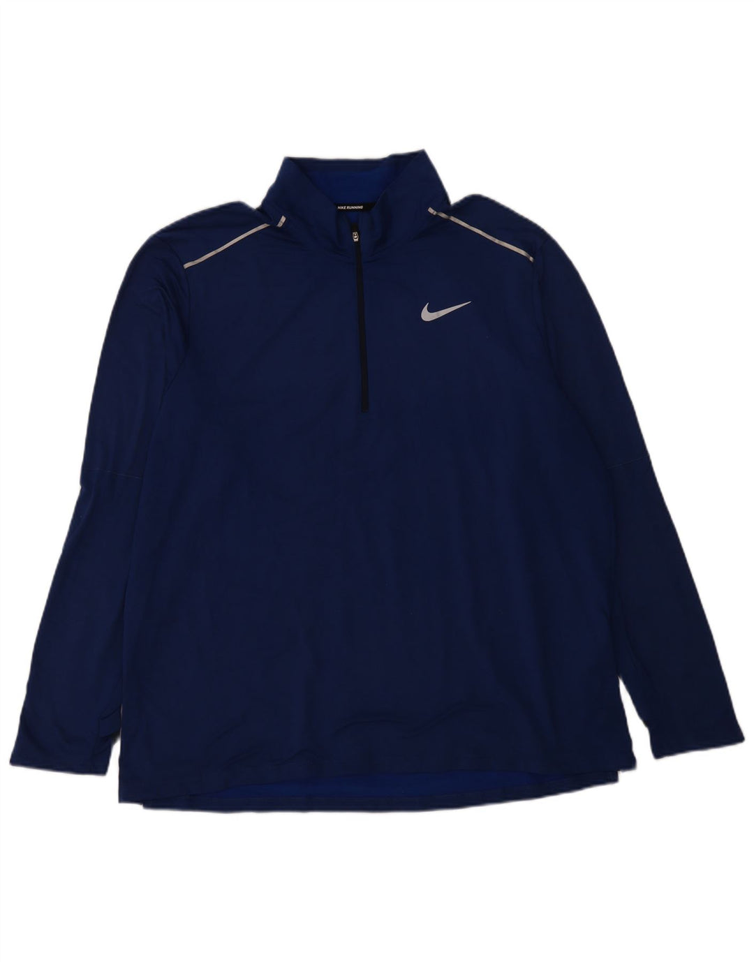 NIKE - Chándal Dri Fit con cremallera y cuello para hombre, talla 2XL, poliéster azul