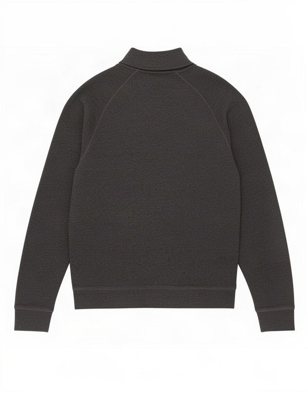 Farah - Sudadera con cuello y cremallera para mujer, talla 40, algodón gris medio