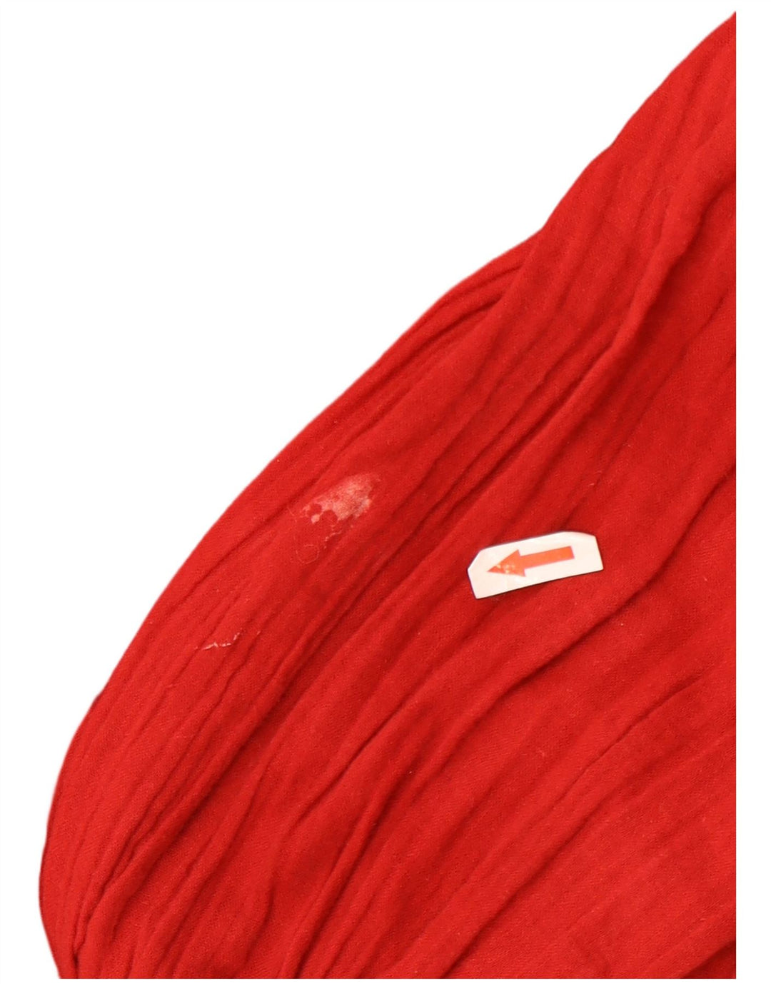 Zara Blusa Corta De Manga Larga Para Mujer Top UK 10 Small Poliéster Rojo