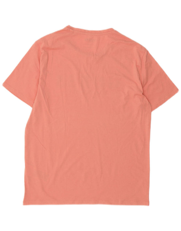 Guess Camiseta gráfica para hombre Top UK 42 Large Pink Cotton