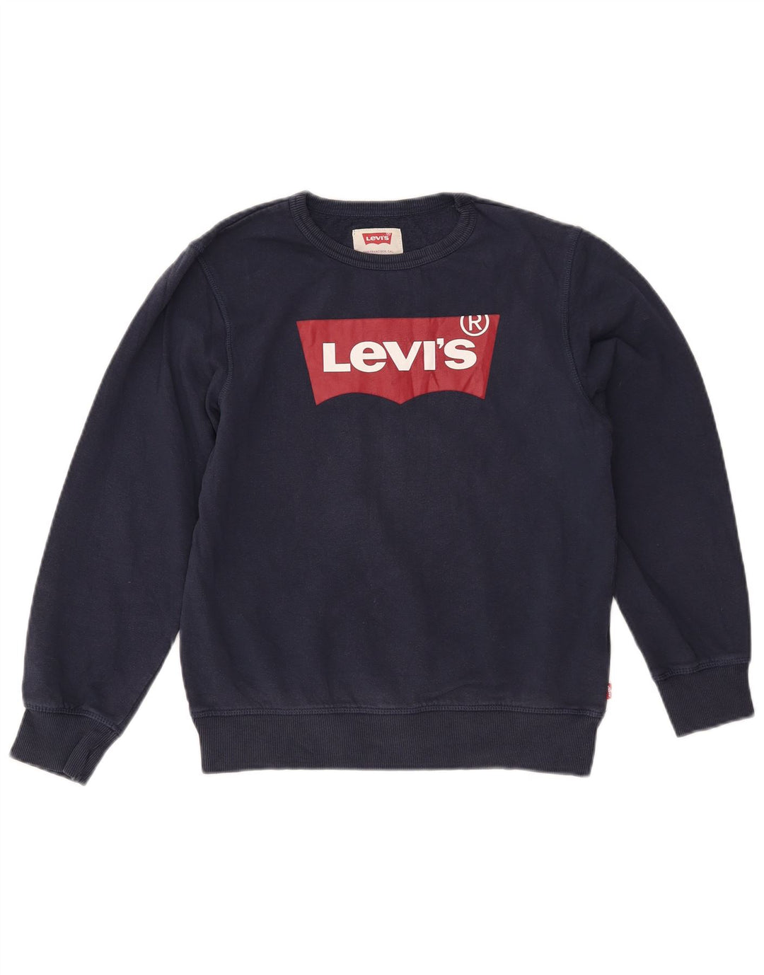 Levi's Sudadera con gráfico para niña Jumper 15-16 años Azul Marino Algodón