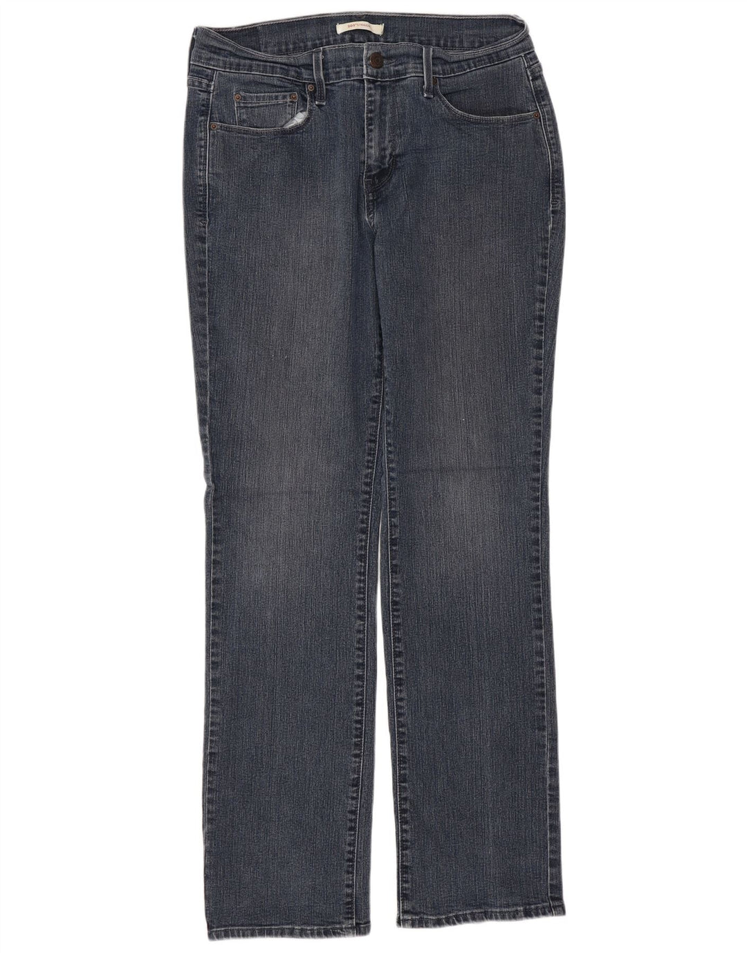 LEVI'S Jeans rectos 505 para mujer US 8 Medium W29 L32 Azul marino Algodón