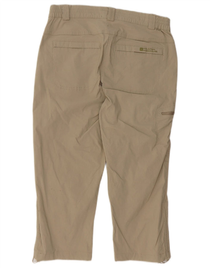 Pantalones capri cargo para mujer de Mountain Warehouse UK 40 Medium W30 L19 Beige