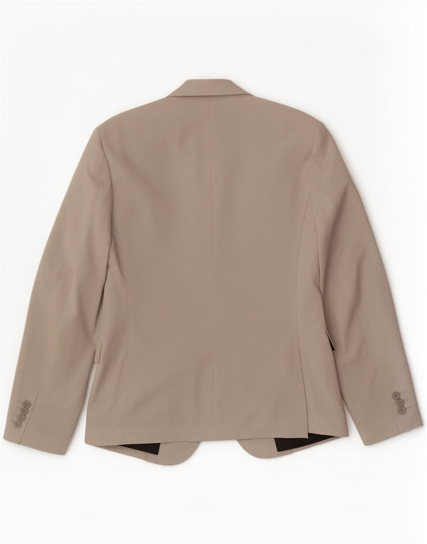 Zara Chaqueta tipo blazer de 2 botones para hombre EU 46 Small Grey Viscose Classic