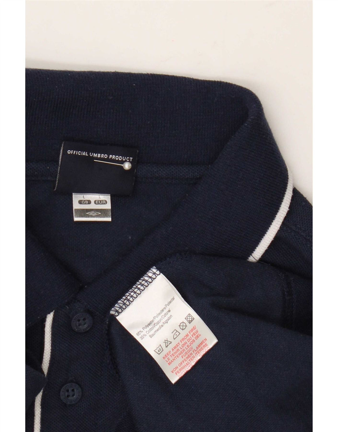 Polo Umbro Hombre Grande Poliéster Azul Marino