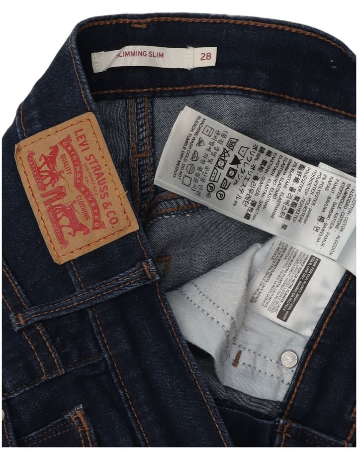 LEVI'S Jeans Slim Adelgazantes Mujer W28 L30 Algodón Azul