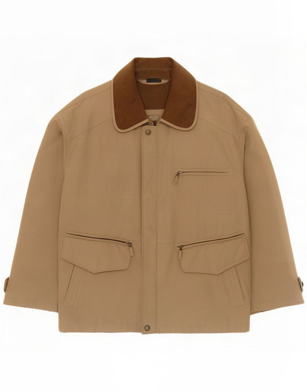 Chaqueta utilitaria para hombre Lancetti UK 48 4XL Algodón beige