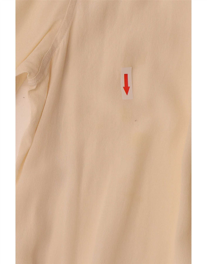 Camisa de jersey vintage para mujer IT 44 Medium Off White Colourblock