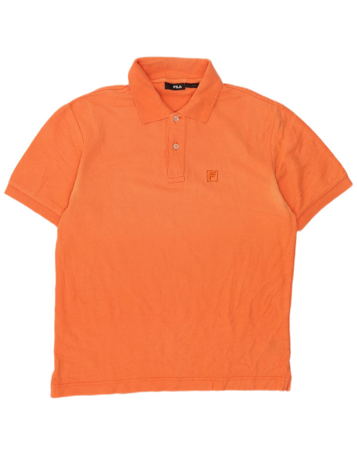 Polo Fila Hombre Algodón Naranja Medio