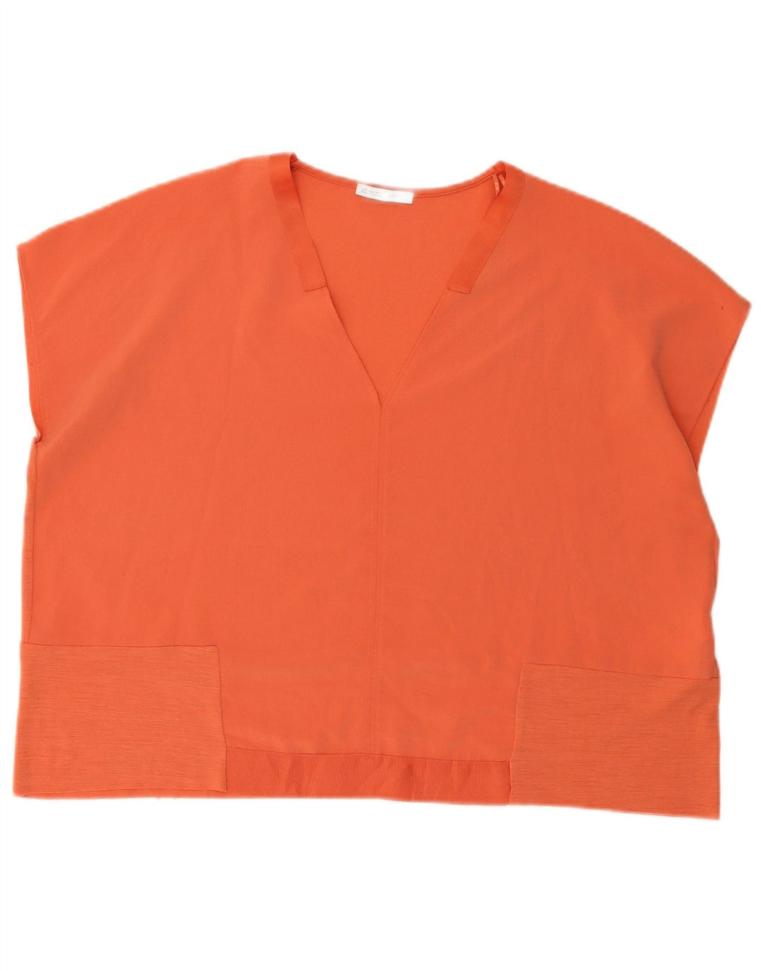 Zara Blusa Extragrande para Mujer Top UK 46 Poliéster Naranja Grande