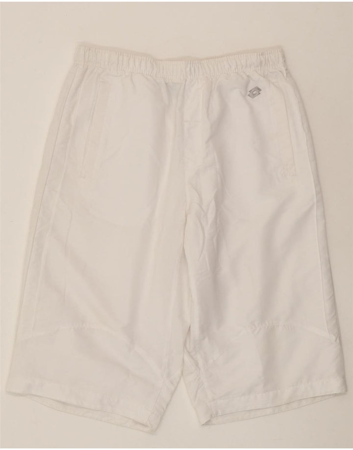 Lotto Shorts deportivos para hombre UK 40/42 Large Poliéster blanco