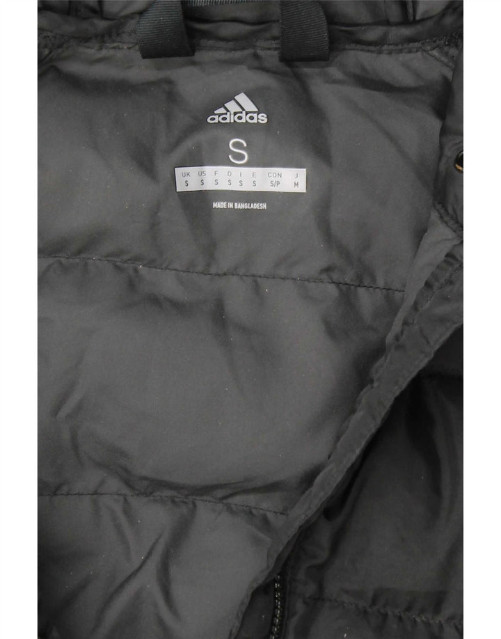 Adidas Chaqueta acolchada con capucha para hombre UK 36 Small Poliéster negro