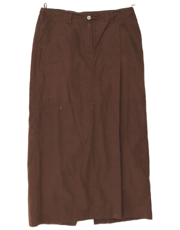 S.Oliver Falda Maxi Recta para Mujer EU 42 Large W34 Algodón Marrón