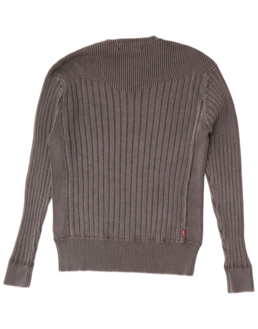 Levi's Jersey con cuello redondo para hombre, talla grande, algodón gris