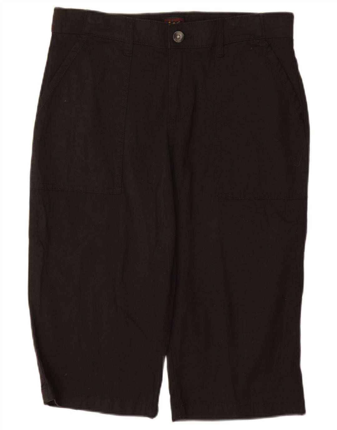 LEE Bermudas para mujer, pantalones cortos casuales, talla 10, grande, W30, algodón negro
