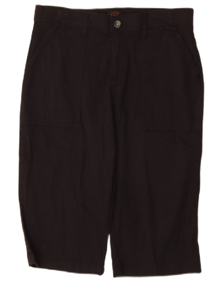 LEE Bermudas para mujer, pantalones cortos casuales, talla 10, grande, W30, algodón negro