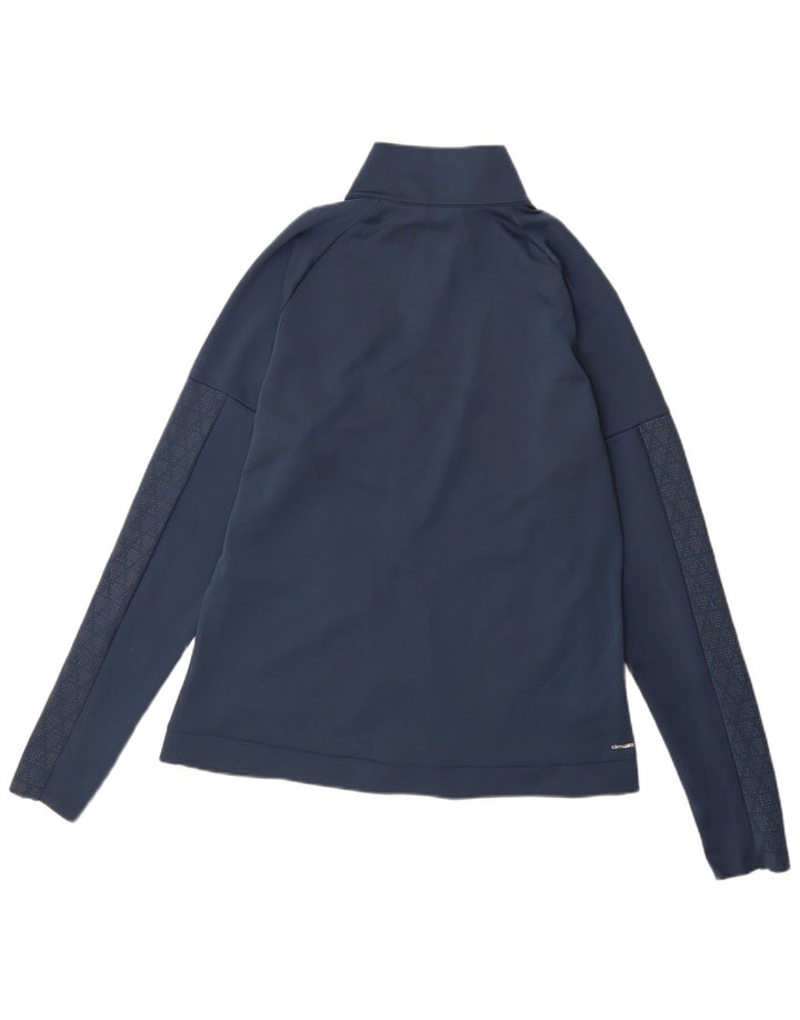 Adidas Mujer Climalite Chándal Top Chaqueta UK 18 XL Azul Marino Poliéster