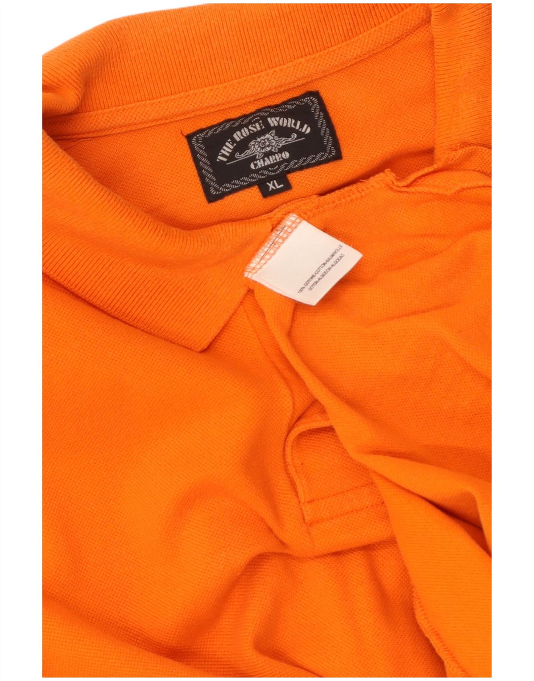 Polo Charro Hombre XL Algodón Naranja