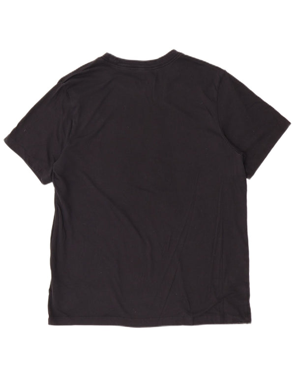 Nike Dri Fit Graphic Camiseta para hombre, talla grande, algodón negro