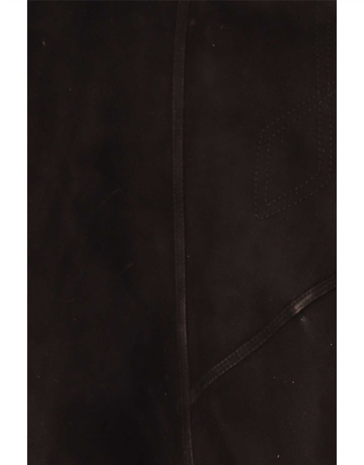 Abrigo de piel de oveja para mujer Muflone IT 48 XL Cuero negro