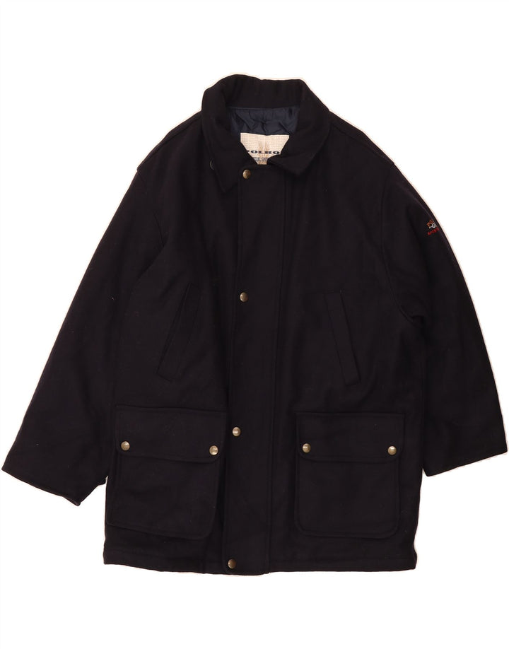 POLBOT Mens Utility Jacket UK 42 XL Navy Blue Wool Vintage Polbot and Second-Hand Polbot from Messina Hembry 