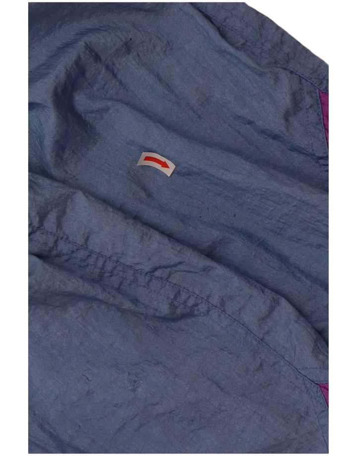 PUMA Chaqueta de chándal para hombre, color azul medio, poliamida con bloques de color